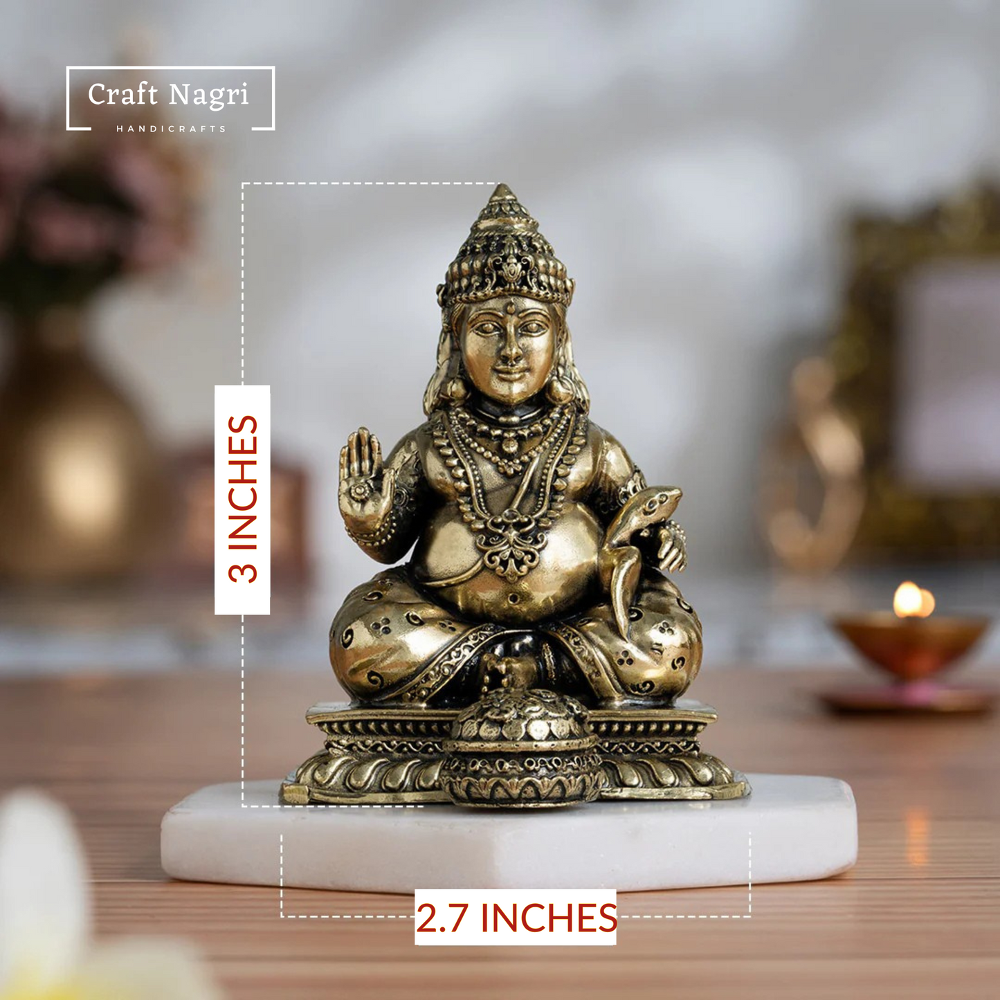 Brass Kubera Ji Idol