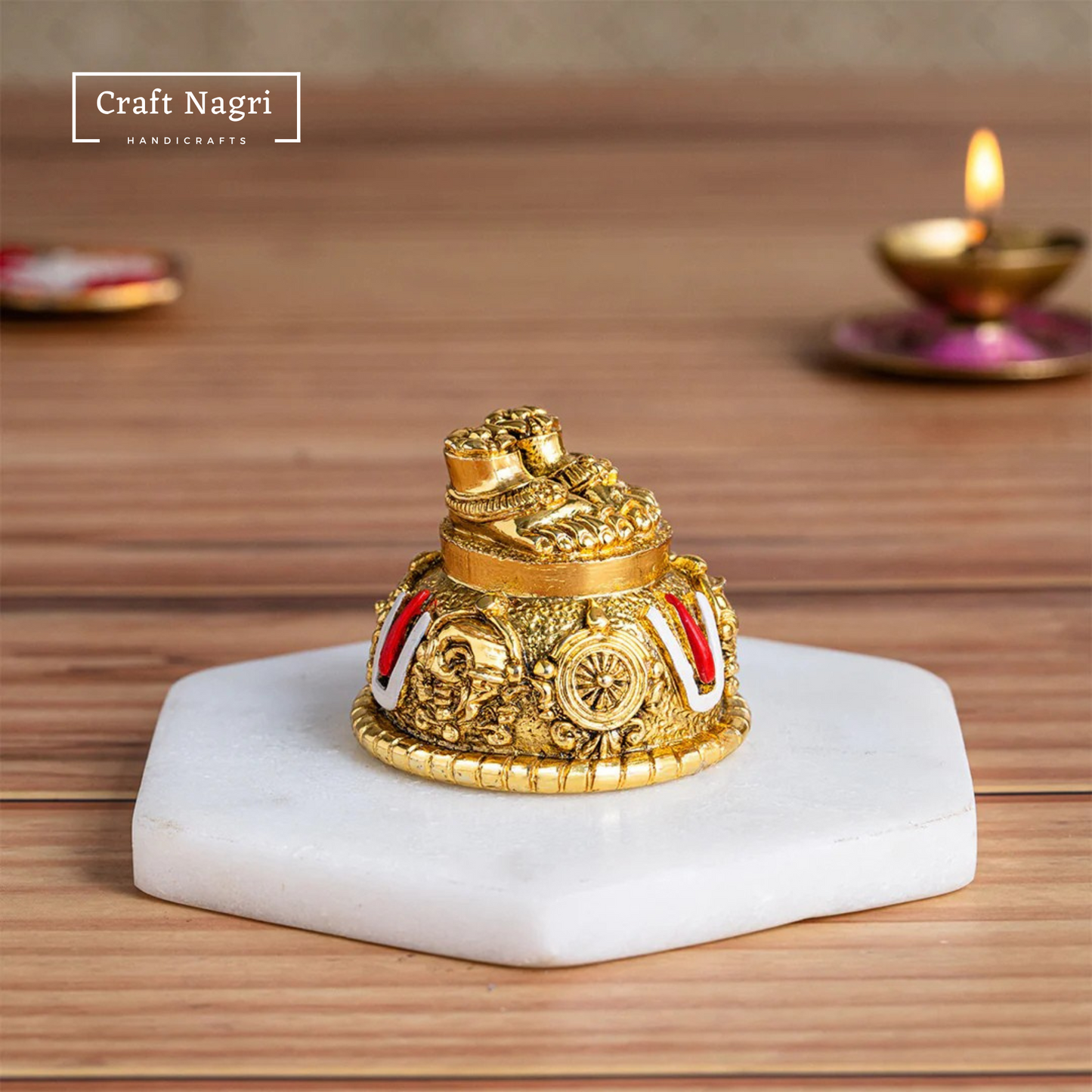 Lord Balaji Paduka with Shanku Chakra & Namam (2 Inches)