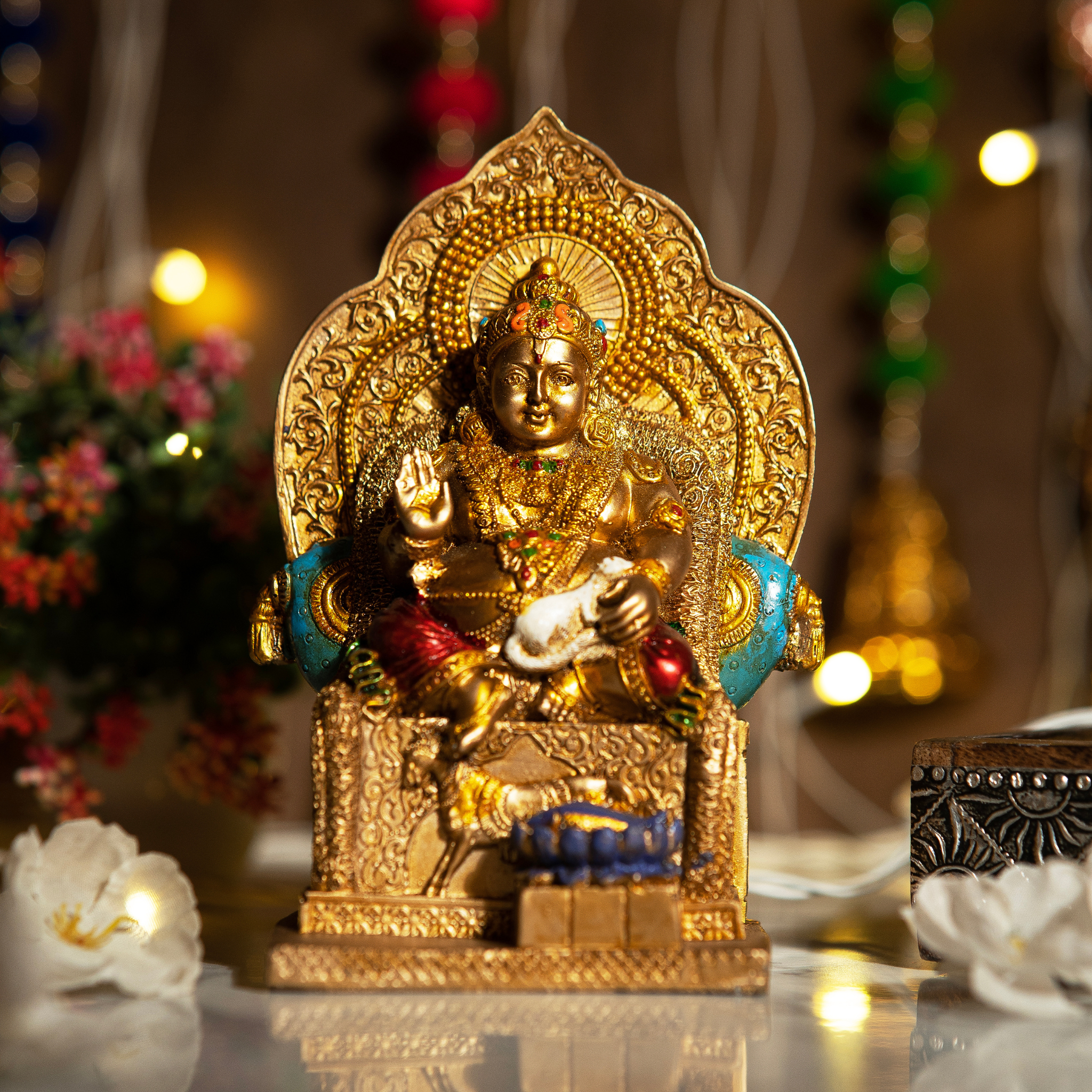 Kuber Ji God Idol (Murti) ( 7 Inches)