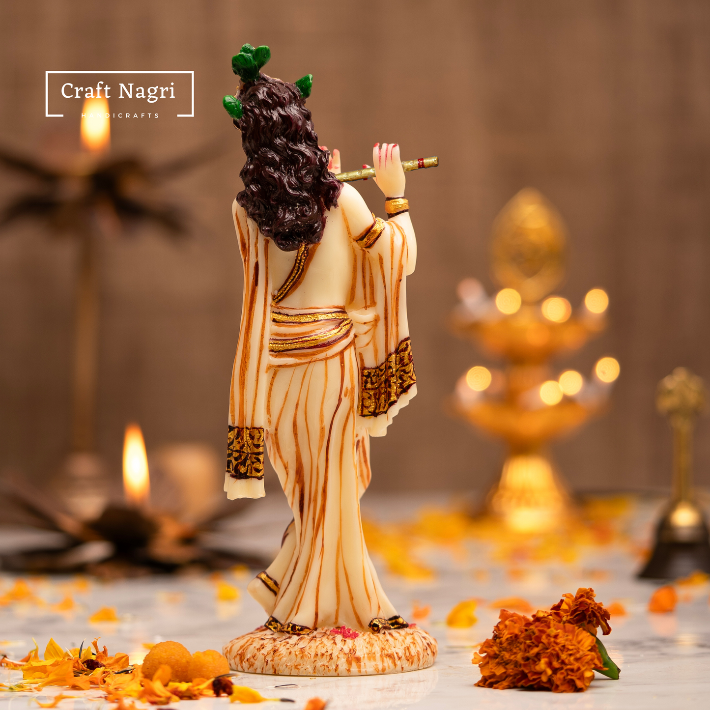 Standing  Lord Krishna Idol (10 Inches)