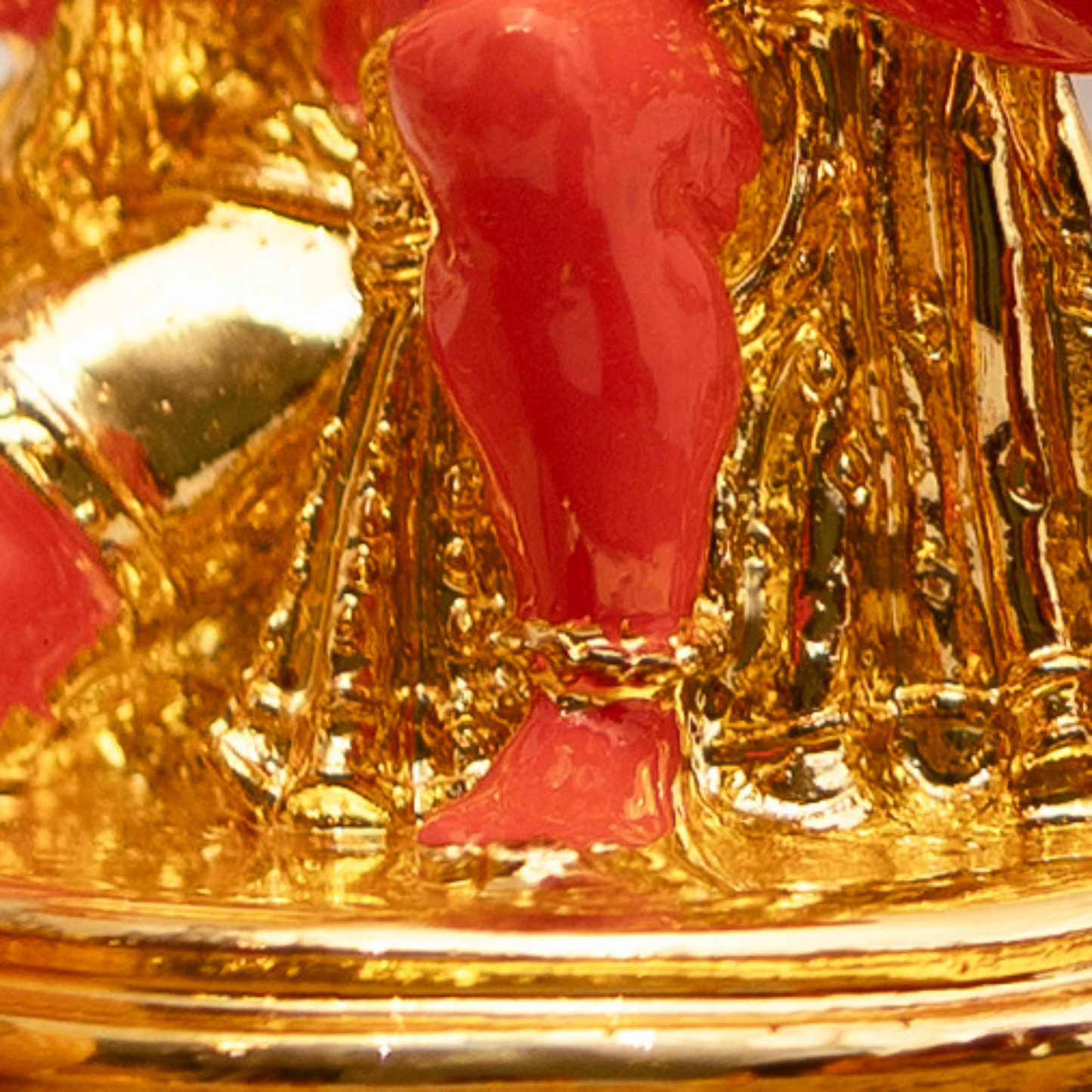 Gold Plated Hanuman Idol for Car Dashboard (3 Inches)