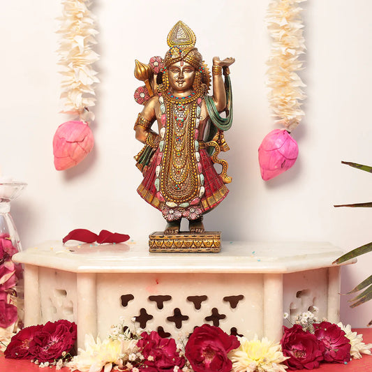Alluring Shrinath Ji/Dwarkadhish idol (10 Inches)