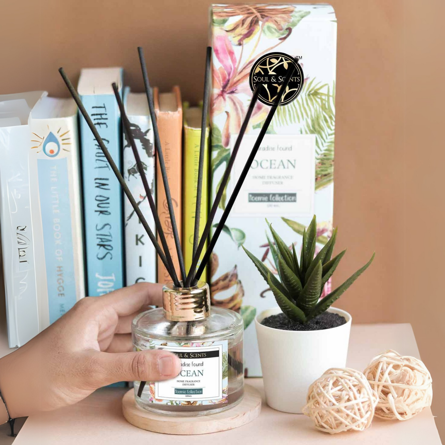 Soul & Scents 120 Ml Ocean Reed Diffuser Set
