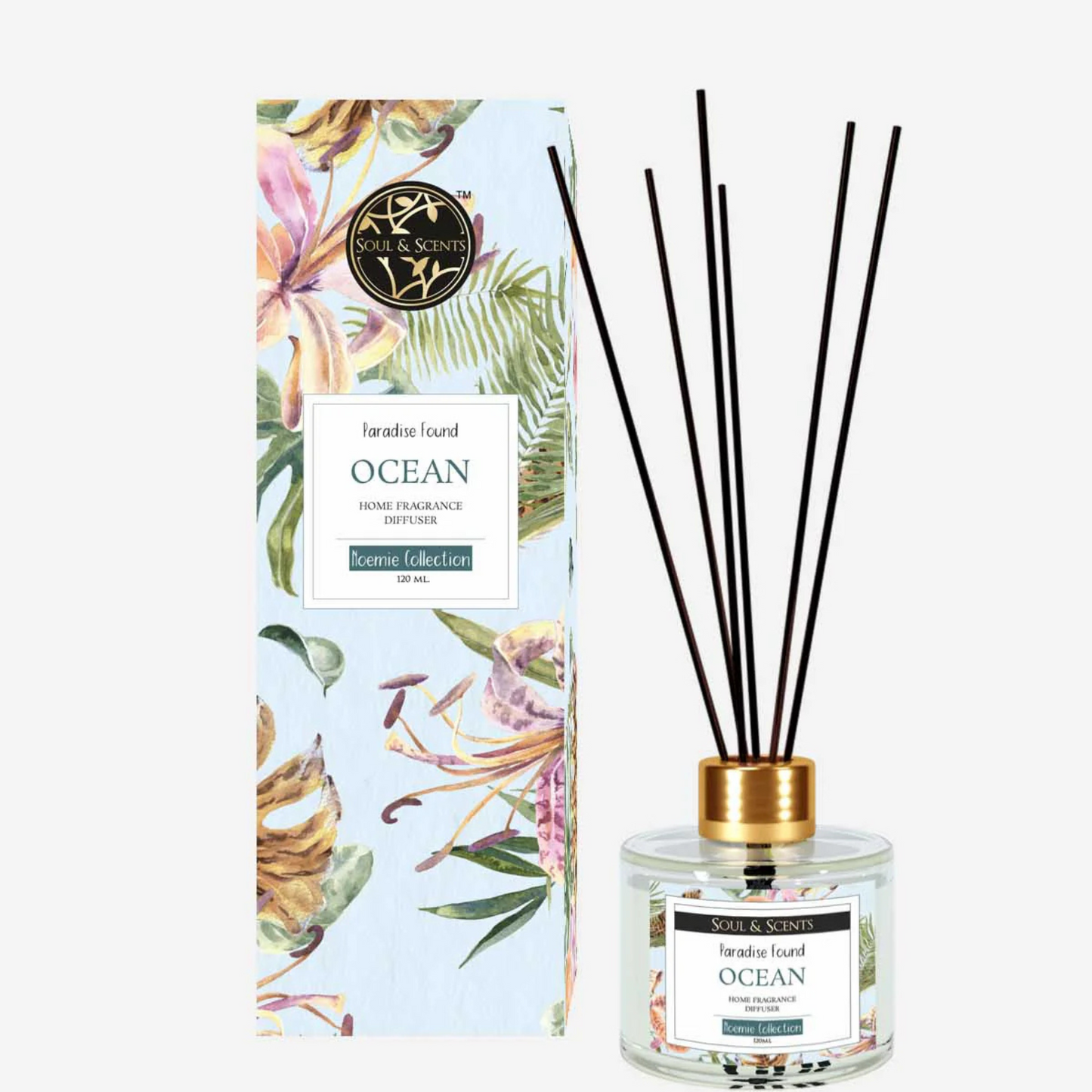 Soul & Scents 120 Ml Ocean Reed Diffuser Set