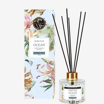 Soul & Scents 120 Ml Ocean Reed Diffuser Set