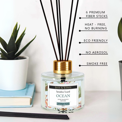 Soul & Scents 120 Ml Ocean Reed Diffuser Set