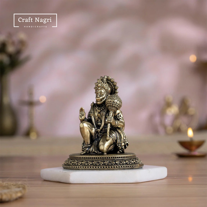 Hanuman Ji Brass Idol (3.5 Inches)