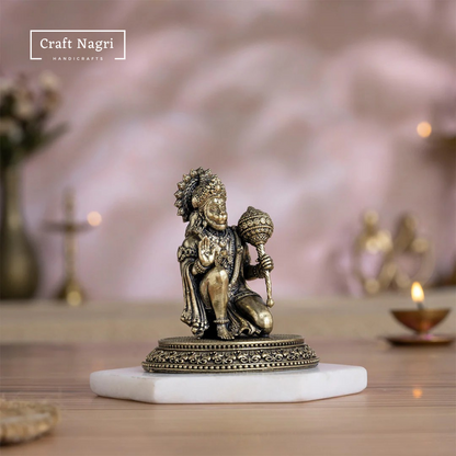 Hanuman Ji Brass Idol (3.5 Inches)