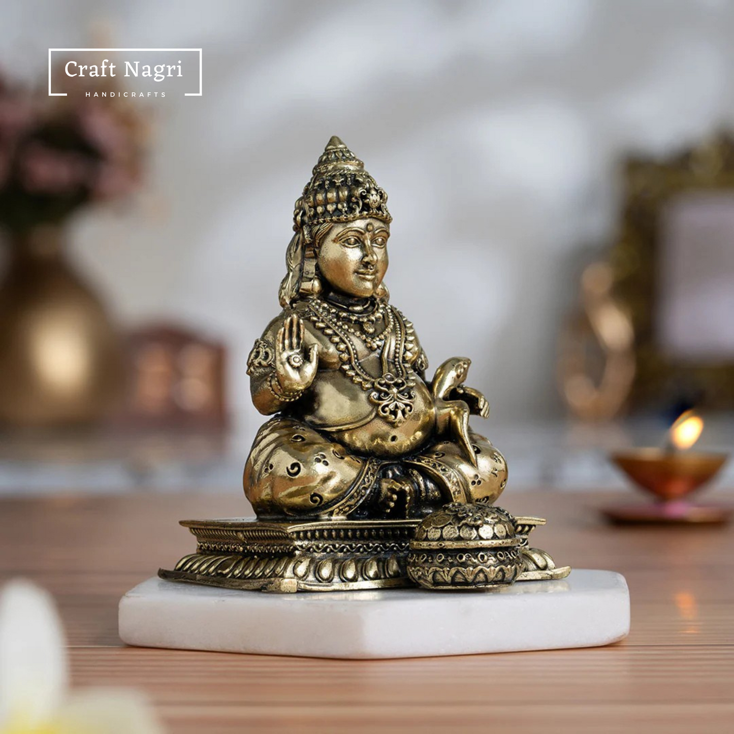 Brass Kubera Ji Idol