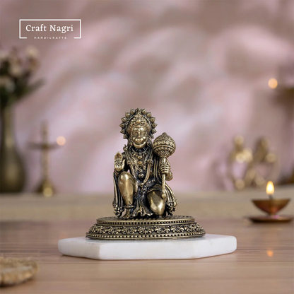 Hanuman Ji Brass Idol (3.5 Inches)