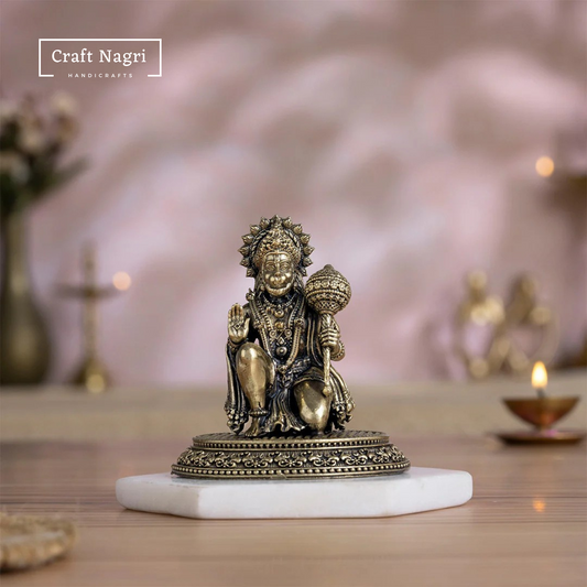 Hanuman Ji Brass Idol (3.5 Inches)