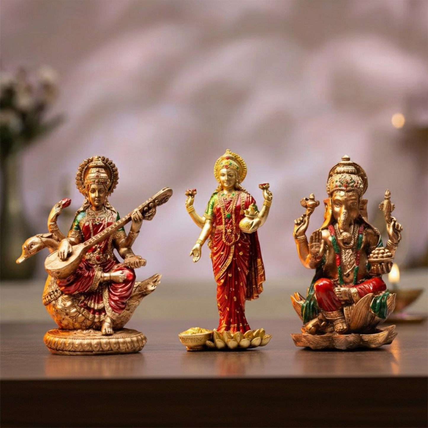 Pooja Combo (Laxmi idol +Ganesh Idol+ Saraswati Idol)