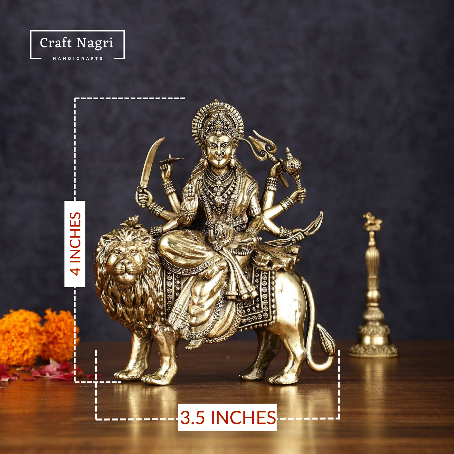 Maa Durga Brass Idol