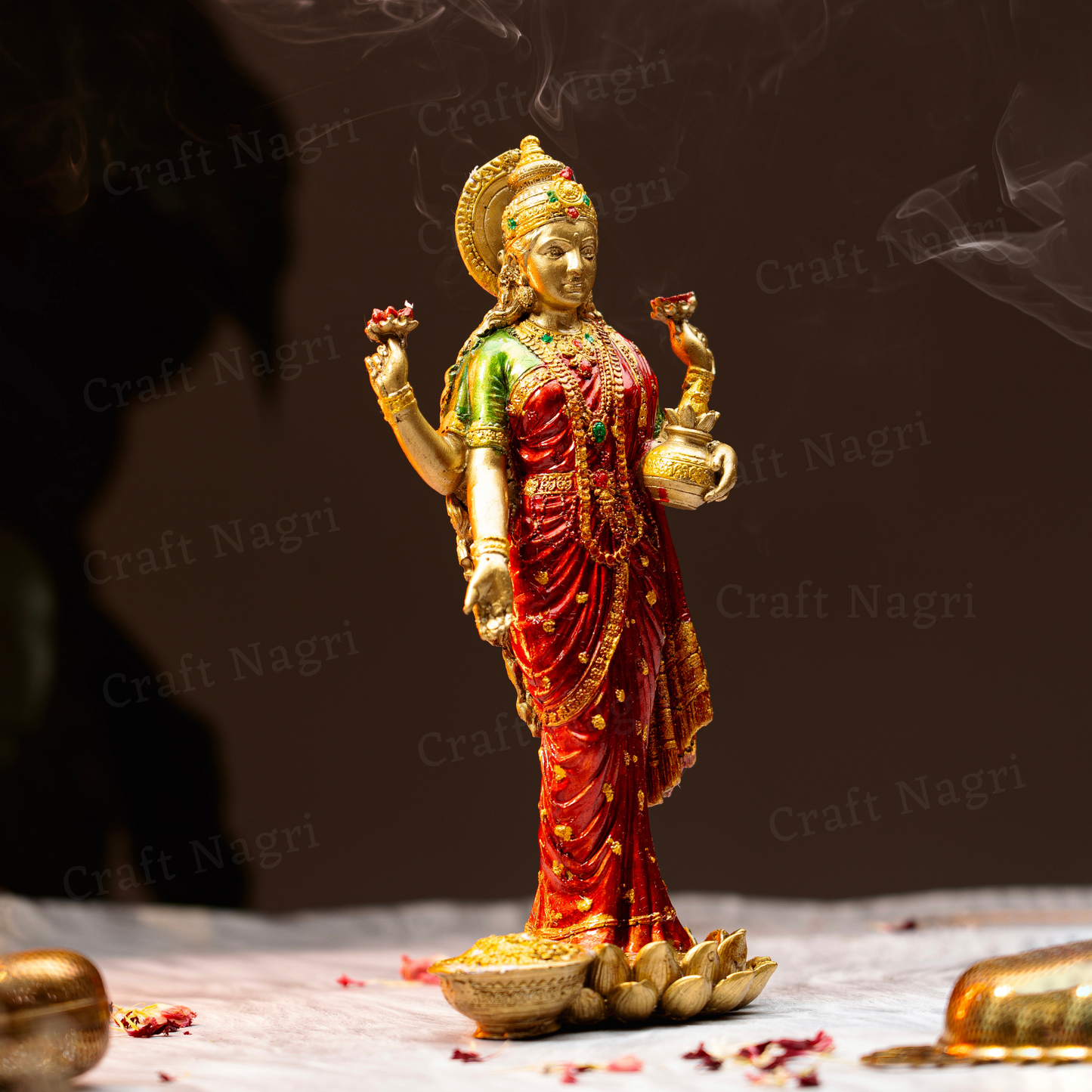 Standing Laxmi Idol (10 Inches )