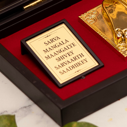 Gold-Plated Maa Durga Pocket Temple