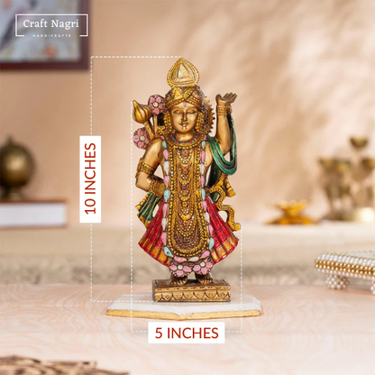 Lord Shreenath Ji – The Divine Form of Lord Krishna Idol (10 Inches)