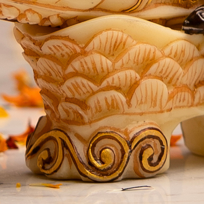 Handcrafted Ganesha Engraved Tusk With Base