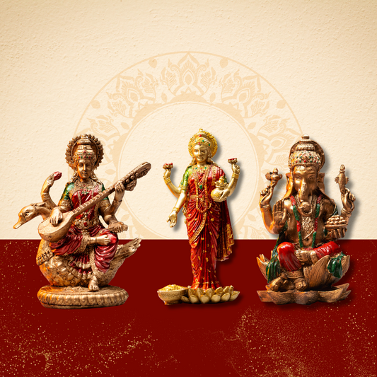 Pooja Combo (Laxmi idol +Ganesh Idol+ Saraswati Idol)
