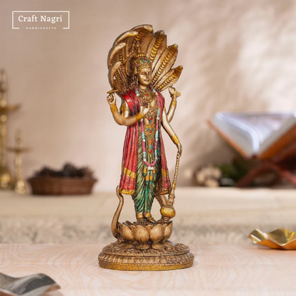 Standing Vishnu Idol (Murti) (12 Inches)